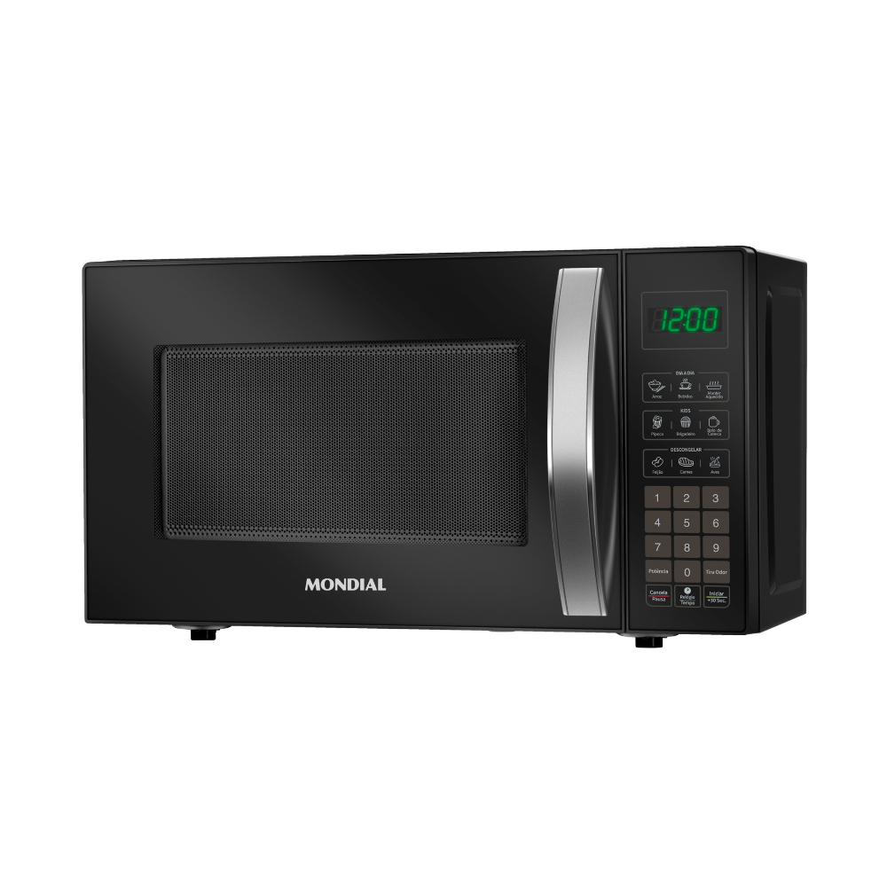 Microondas Mondial Mo 01 21 B 1200w 60Hz 21 Litros