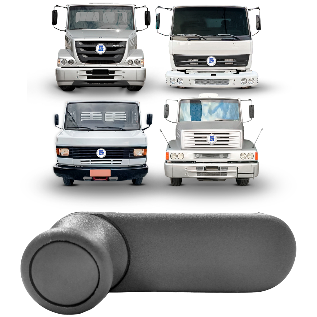 Manivela Vidro Mb 709 710 1215c 1418 1620 1720 1938ls Cinza