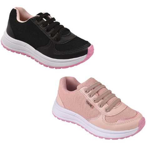 tênis infantil menina feminino leve confortável casual jogging em Oferta na Shopee
