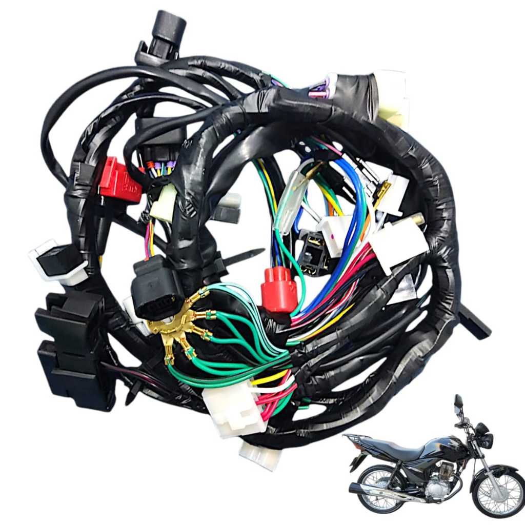 Chicote Principal Completo Honda Cg 150 Fan Esi 2009 Até 2010