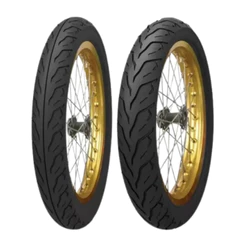 Par Pneu 80/100-18 + 100/90-18 Cbx 200 Cg Ybr Sem Câmara
