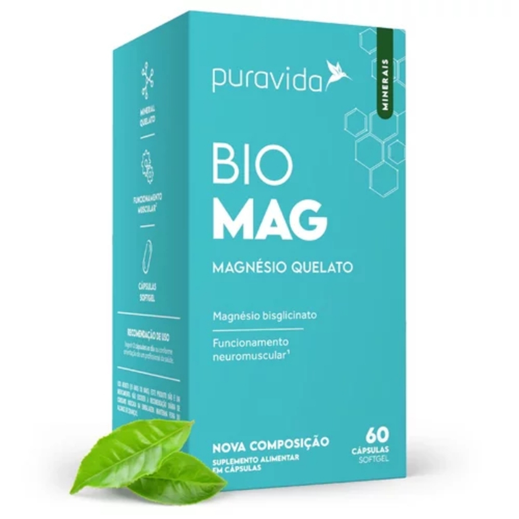 Bio Magnesio 60 Caps Pura Vida - Health