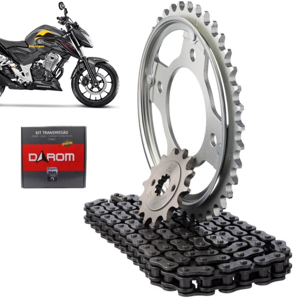 Kit Transmissão Cb 300f Twister Darom Com Retentor Cb300F Twister Honda 2023 em diante