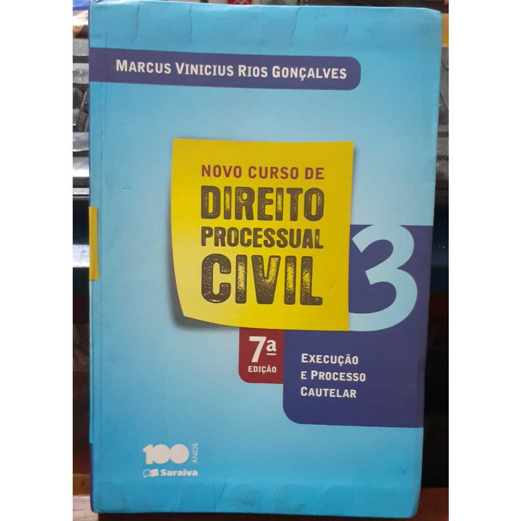 LIVRO- DIREITO PROCESSUAL CIVIL-VOL 3- 2014- MARCUS VÍNICIOS RIOS- RARO