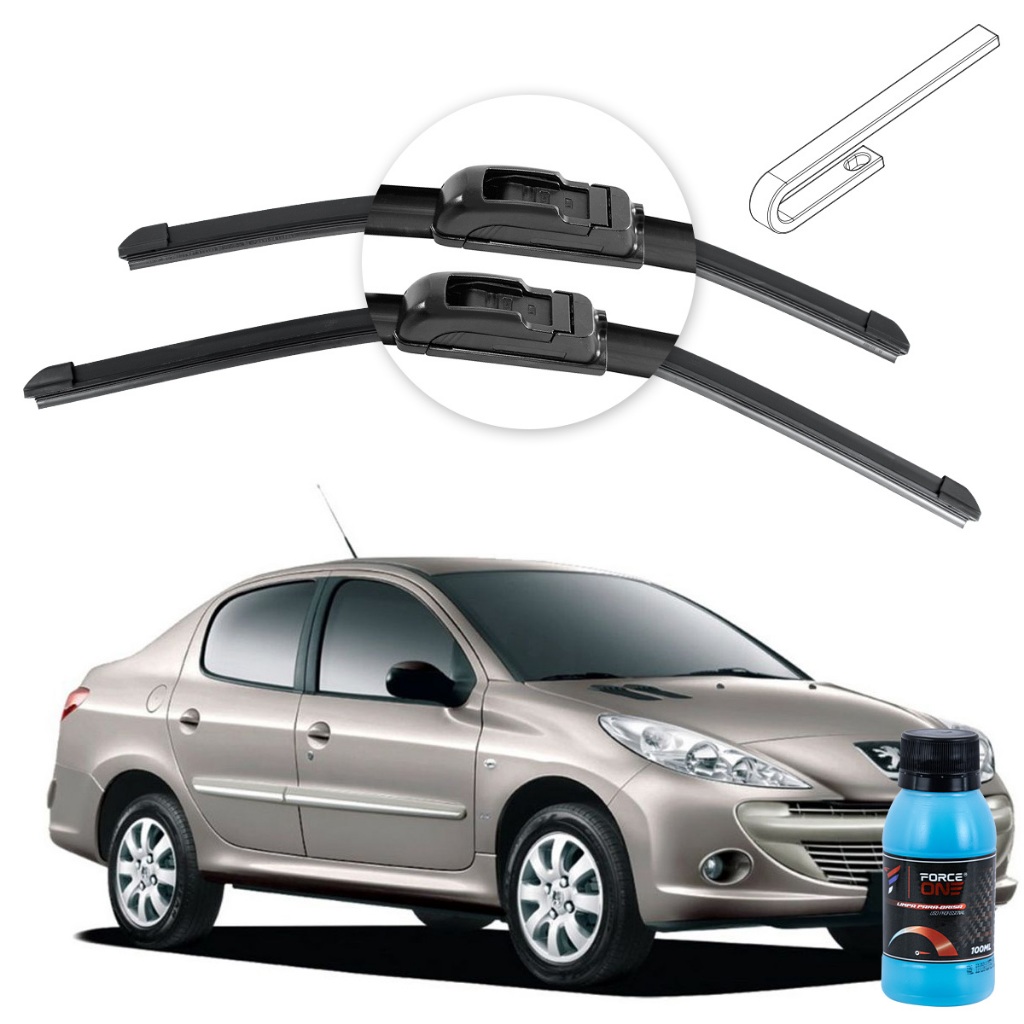 Limpador de Parabrisa Peugeot 207 Sedan ano 08 a 15 Universal