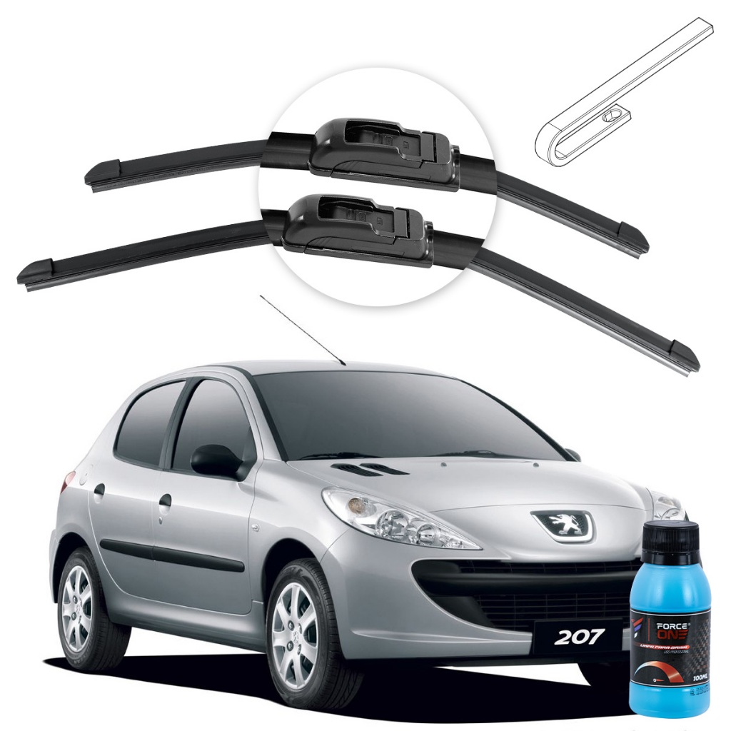 Limpador de Parabrisa Peugeot 207 ano 08 a 15 Universal em Oferta na Shopee