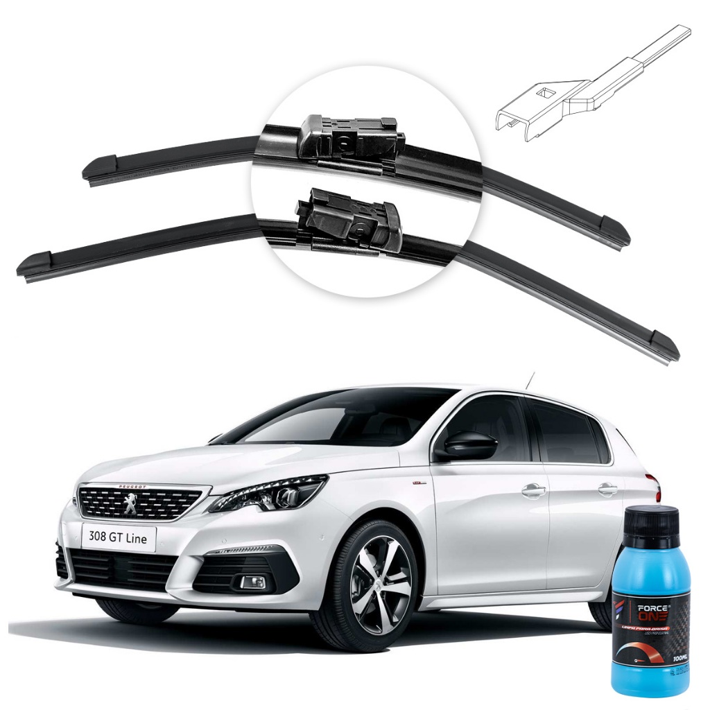 Limpador de Parabrisa Peugeot 308 ano 12 a 19 Especifica