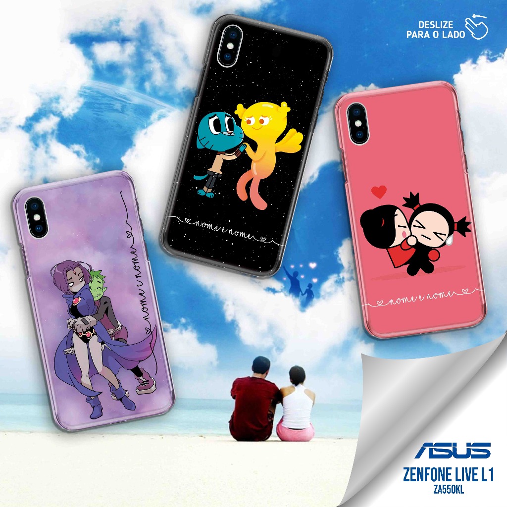 Capa Capinha  - Zenfone Live L1 - ZA550KL - Casais Desenhos Personalizados
