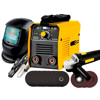 Kit Maquina De Solda + Esmerilhadeira + Mascara E Acessórios em Oferta na Shopee