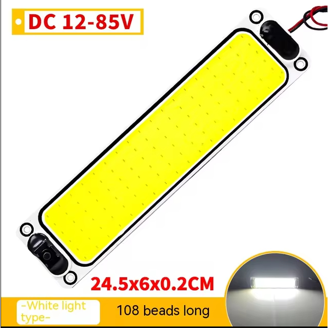PLACA DE LED 108LED 12-24V Leitura Do Carro Fita LED Noturna De Lâmpada De Teto Com Botão Para Van Caminhão
