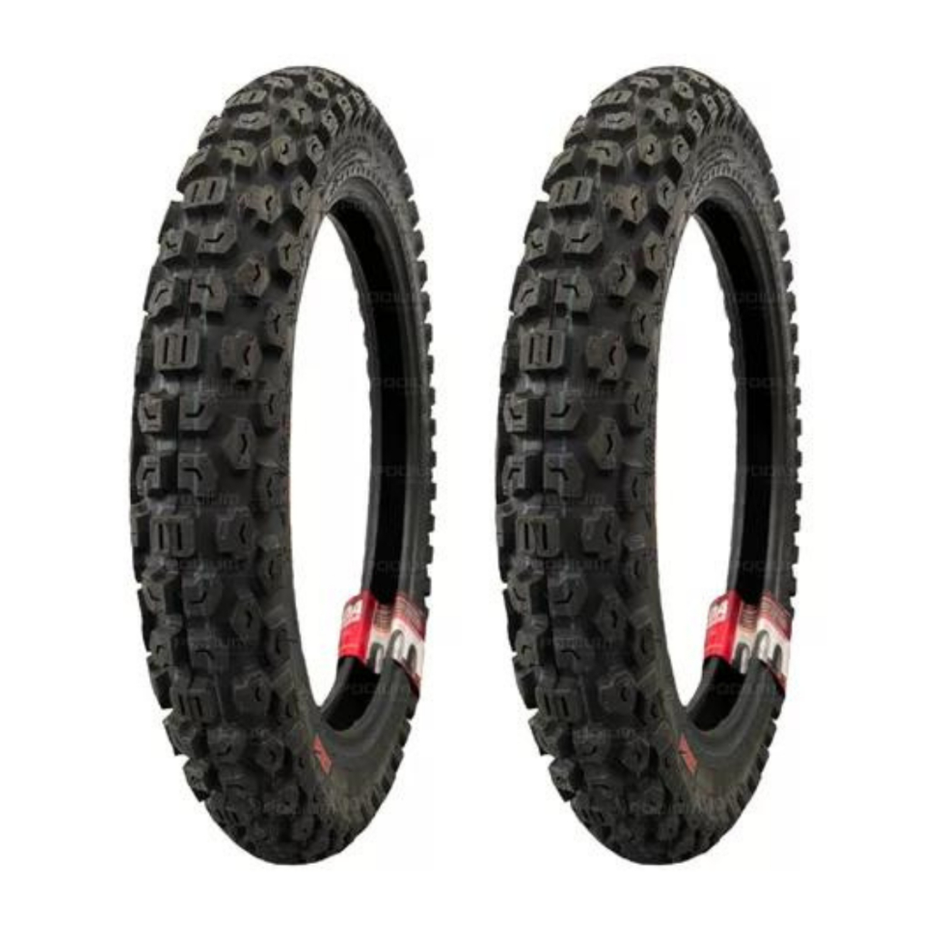 Par Pneu Moto 2.25-17 + 2.50-17 Kenda K270 Trail On Off em Oferta na Shopee