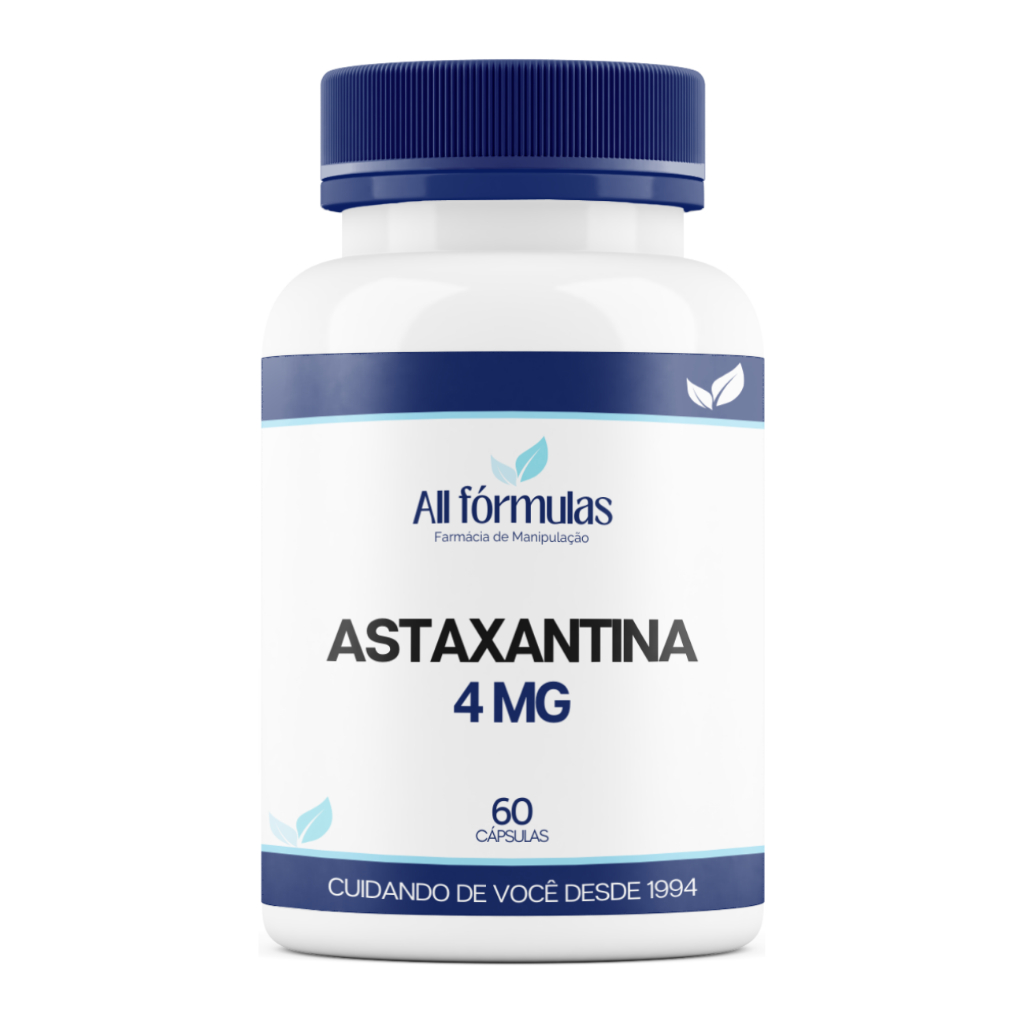 Astaxantina 4mg - 60 Cápsulas - Legítima