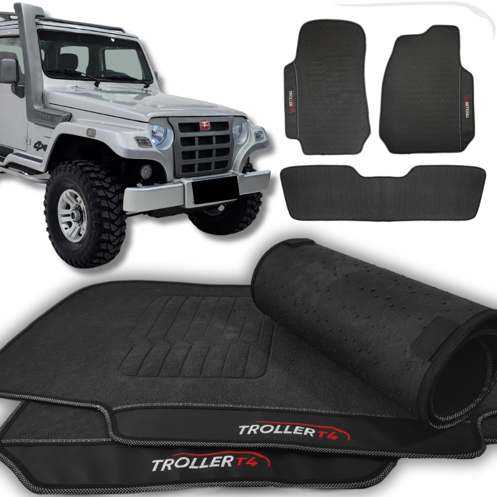 Tapetes Troller 3pc 1999 00 01 02 03 A 2013 Linha Premium Sob Medida Jogo Completo 100% Impermeavel