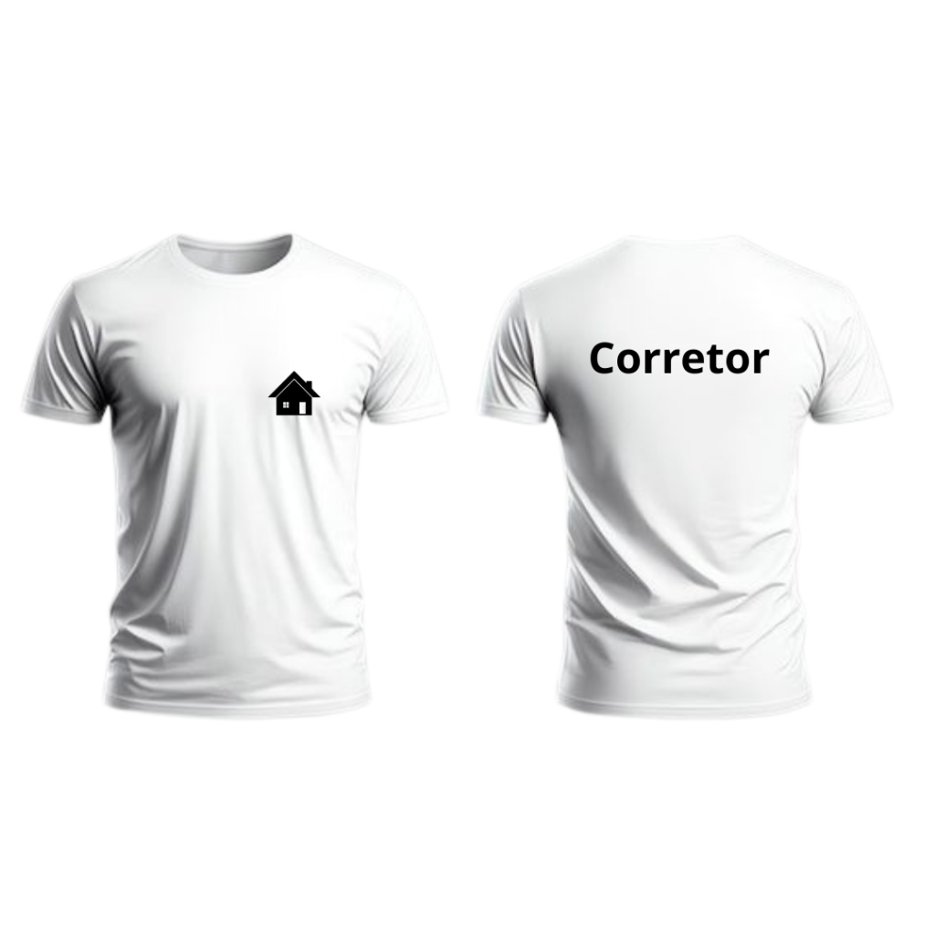 CAMISETA CORRETOR DE IMÓVEL EM ALGODÃO 30.1
