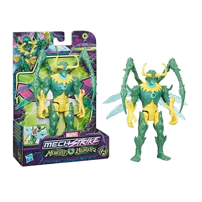 Boneco Marvel Mech Strike Monster Hunters Loki F4804 - Hasbro