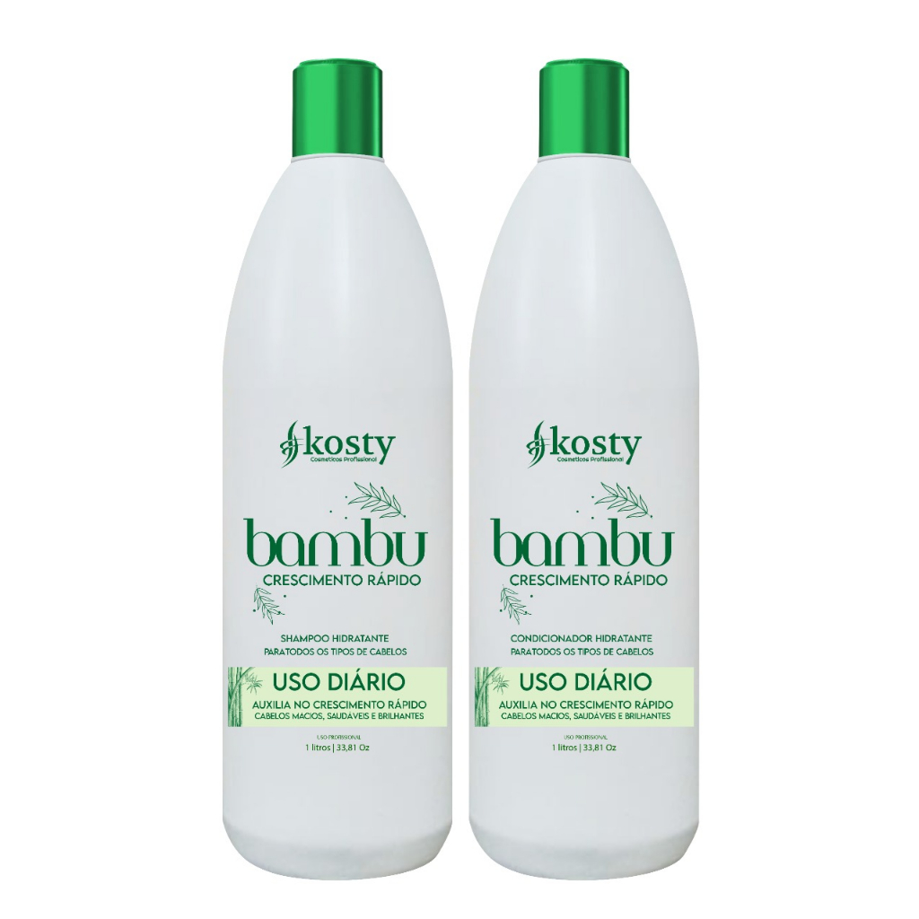 Kit Capilar bambu KOSTY (Shampoo E Condicionador 1L)
