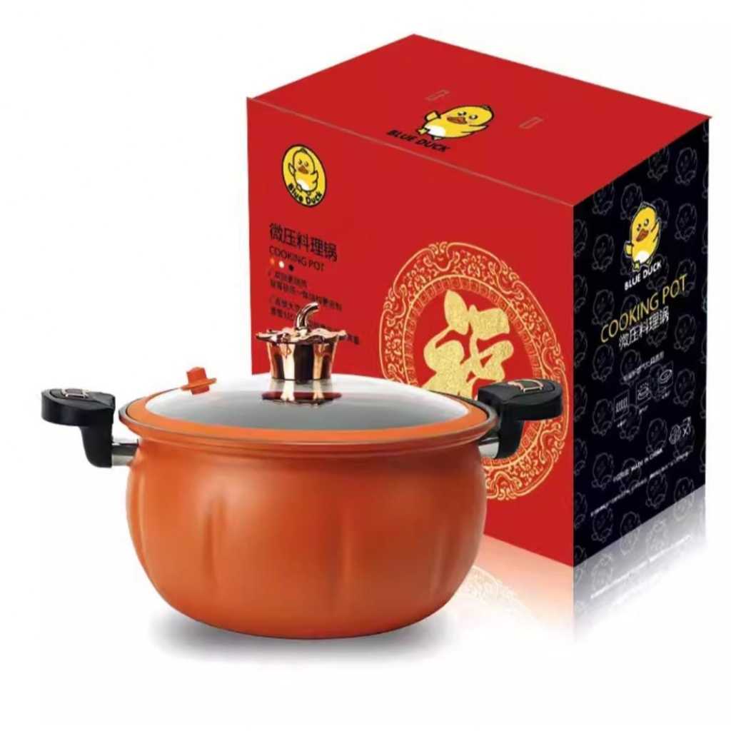 Panela de Micro Pressão Abóbora Anti Aderente Caçarola por Indução Anti Queimadura 7l — R$ 139,90 em Shopee, 30% OFF