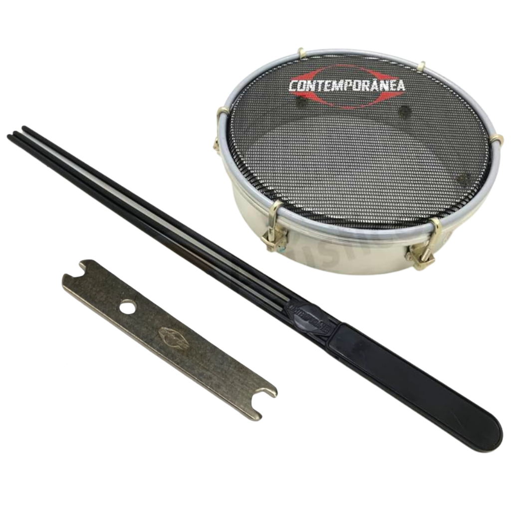 Tamborim Contemporânea Light Pele Muda Com Baqueta 207LT