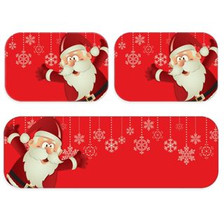 Kit Tapete de Natal para Cozinha 2 peças Christmas - Direto de Fábrica - Envio Imediato!!