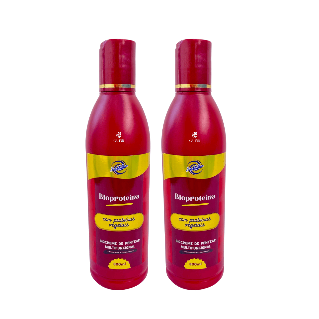 Kit 2 Creme e Condicionador Para Bio Fibra E Cabelo Organico - Bio Proteina - Ser Mulher Profissional