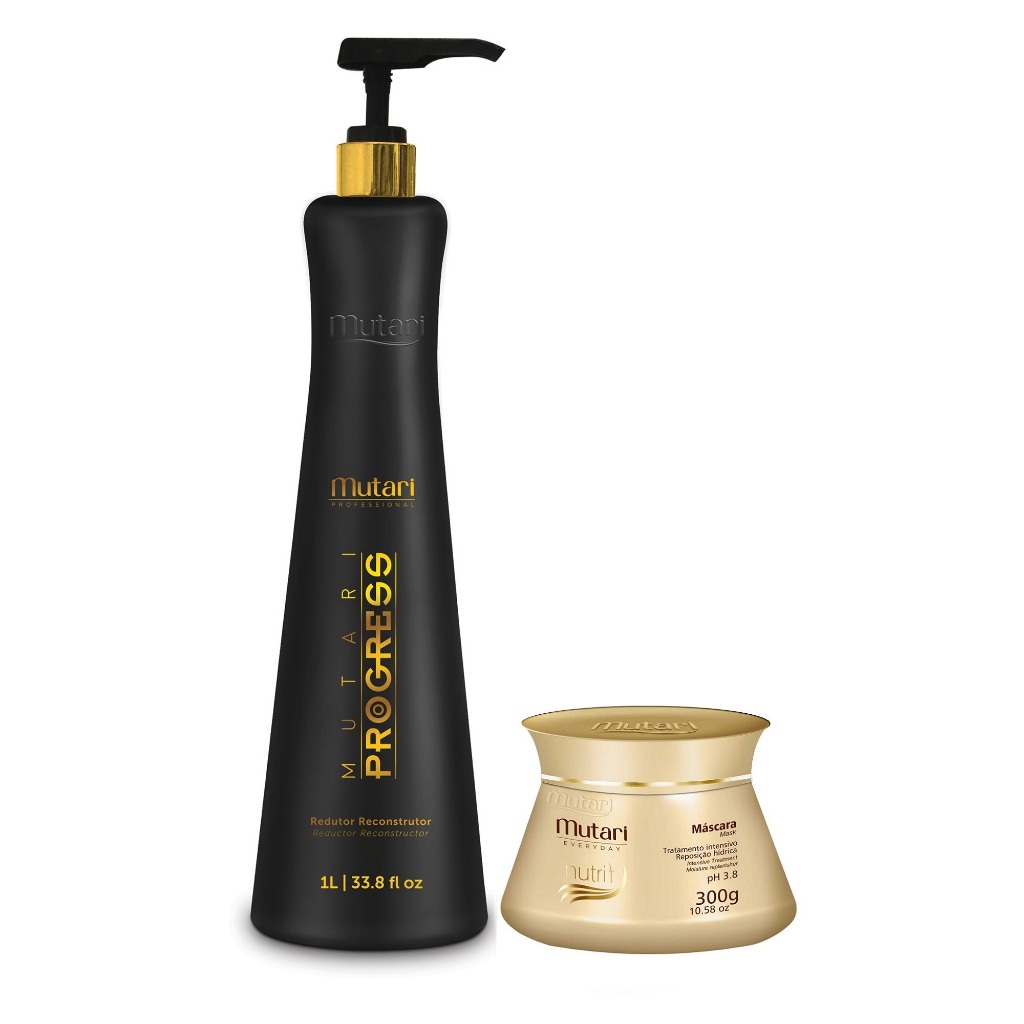 Mutari Escova Progressiva 1l + Mascara Nutrit 300g
