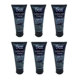 Kyrav Kit C/6 Mascara Facial Carvão Ativado em Oferta na Shopee