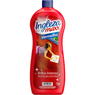 Cera Líquida Piso Maxx Ingleza Vermelha Brilho Intenso 750ml em Oferta na Shopee