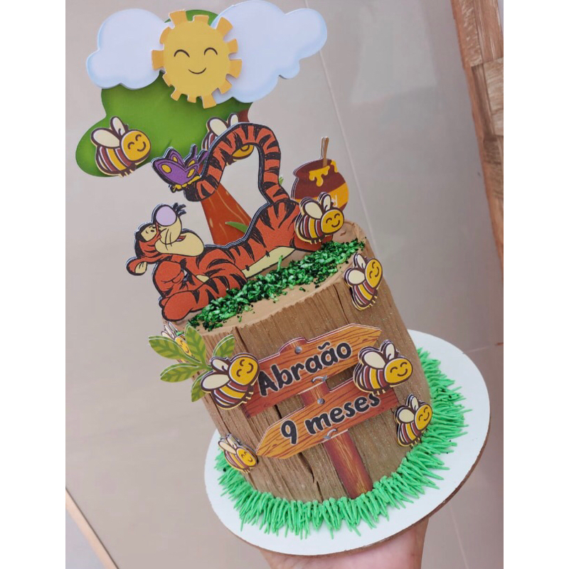 Topo para bolo Tigrão -personalizado-festa infantil