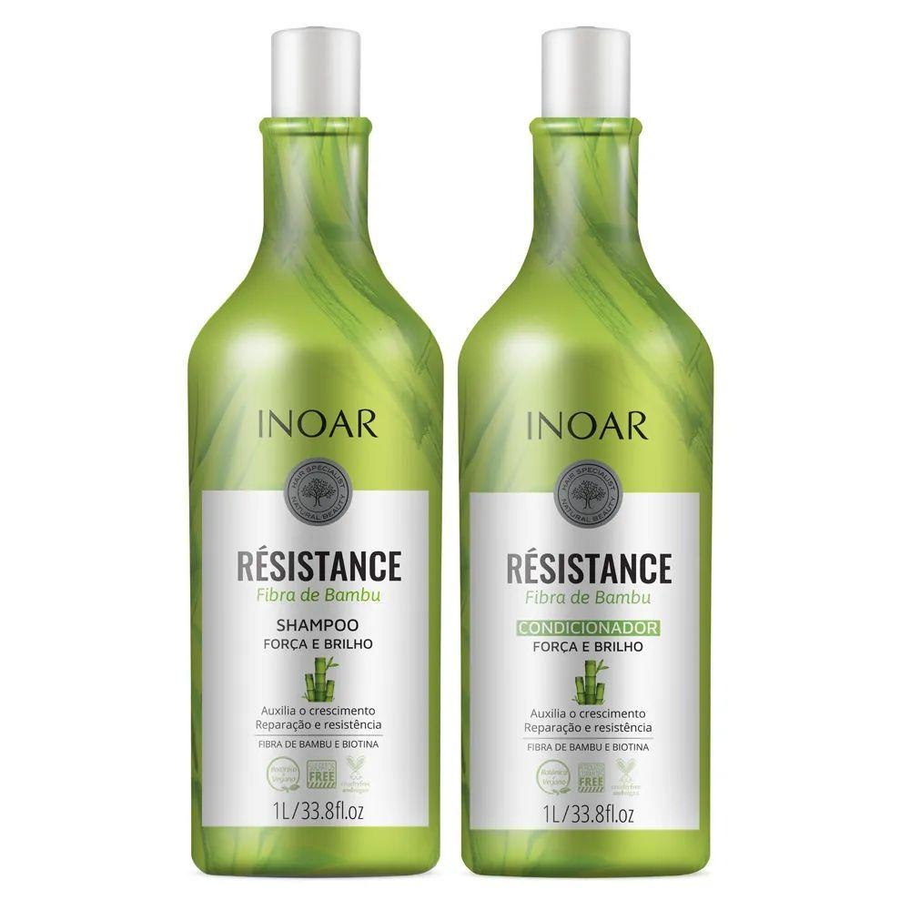 Inoar Kit Résistance Fibra de Bambu Shampoo+Condicionado 1L