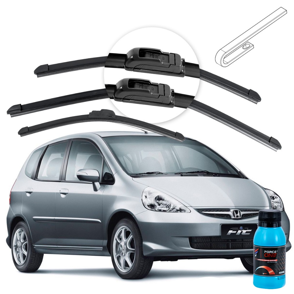 Limpador de Parabrisa Honda Fit ano 03 a 08 Universal Dianteira e Traseira em Oferta na Shopee