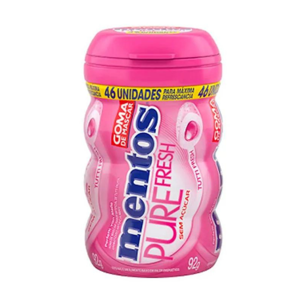 Goma De Mascar Sem Açúcar Mentos Big Pure Fresh Tutti-fresh 92g