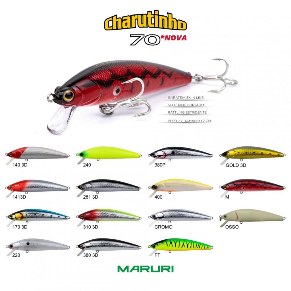 Isca Artificial Charutinho 70F (7cm 7g). Original Maruri