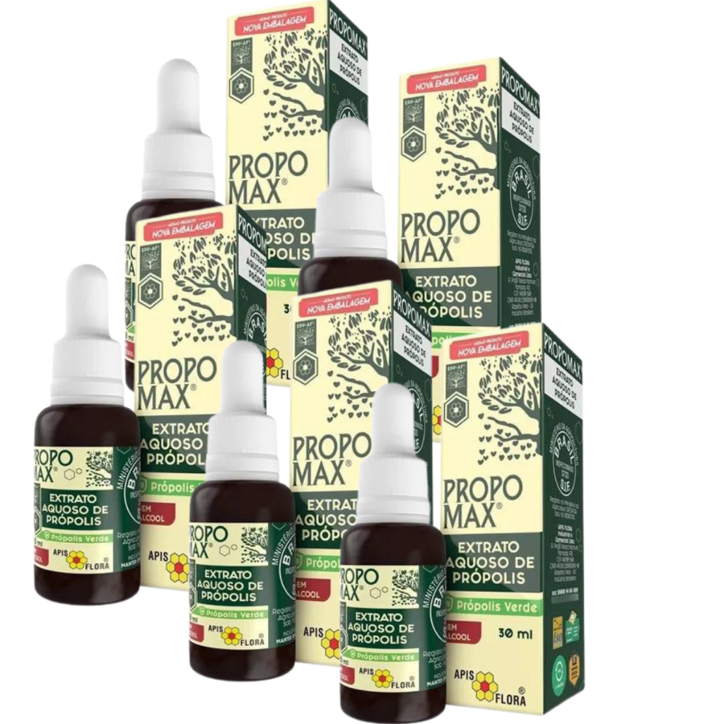 5x Extrato De Própolis Propomax Sem Álcool 30ml - Apis Flora em Oferta na Shopee