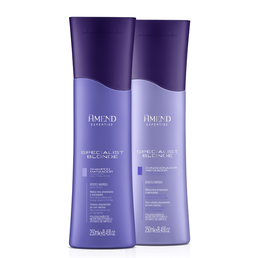 Amend Kit Matizador Specialist Blonde Shampoo e Condicionador 250ml