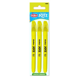 Marca Texto Jotz Stick Neon Com 3 Unidades Göller em Oferta na Shopee