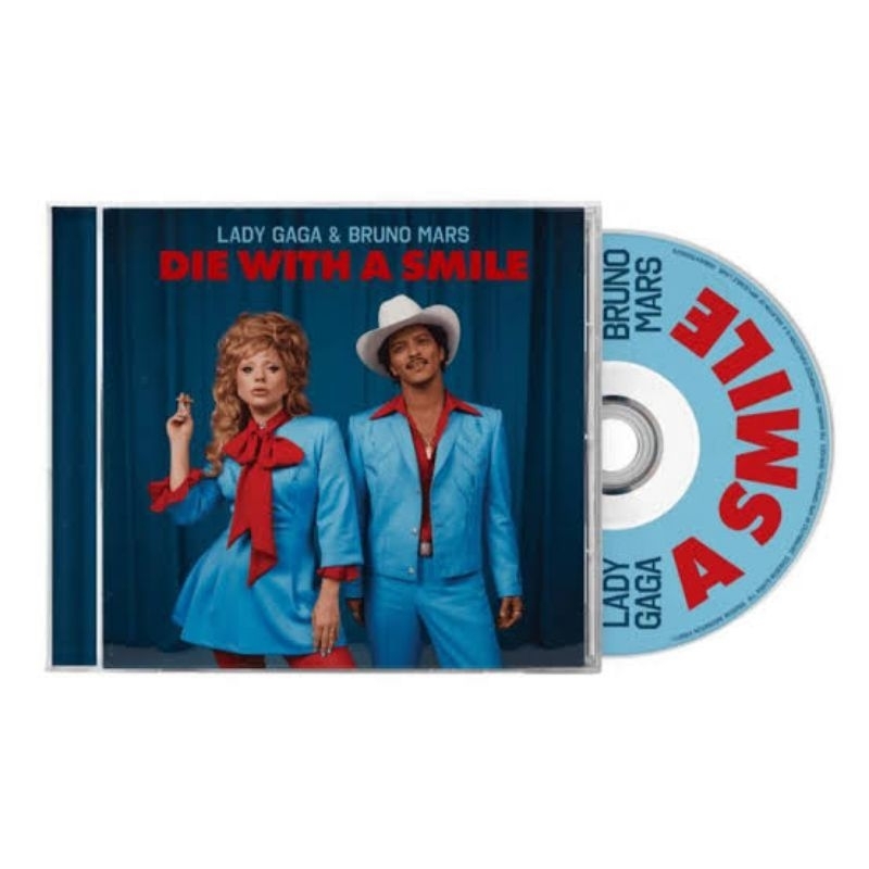 CD Single: Lady Gaga & Bruno Mars - Die With A Smile fanmade