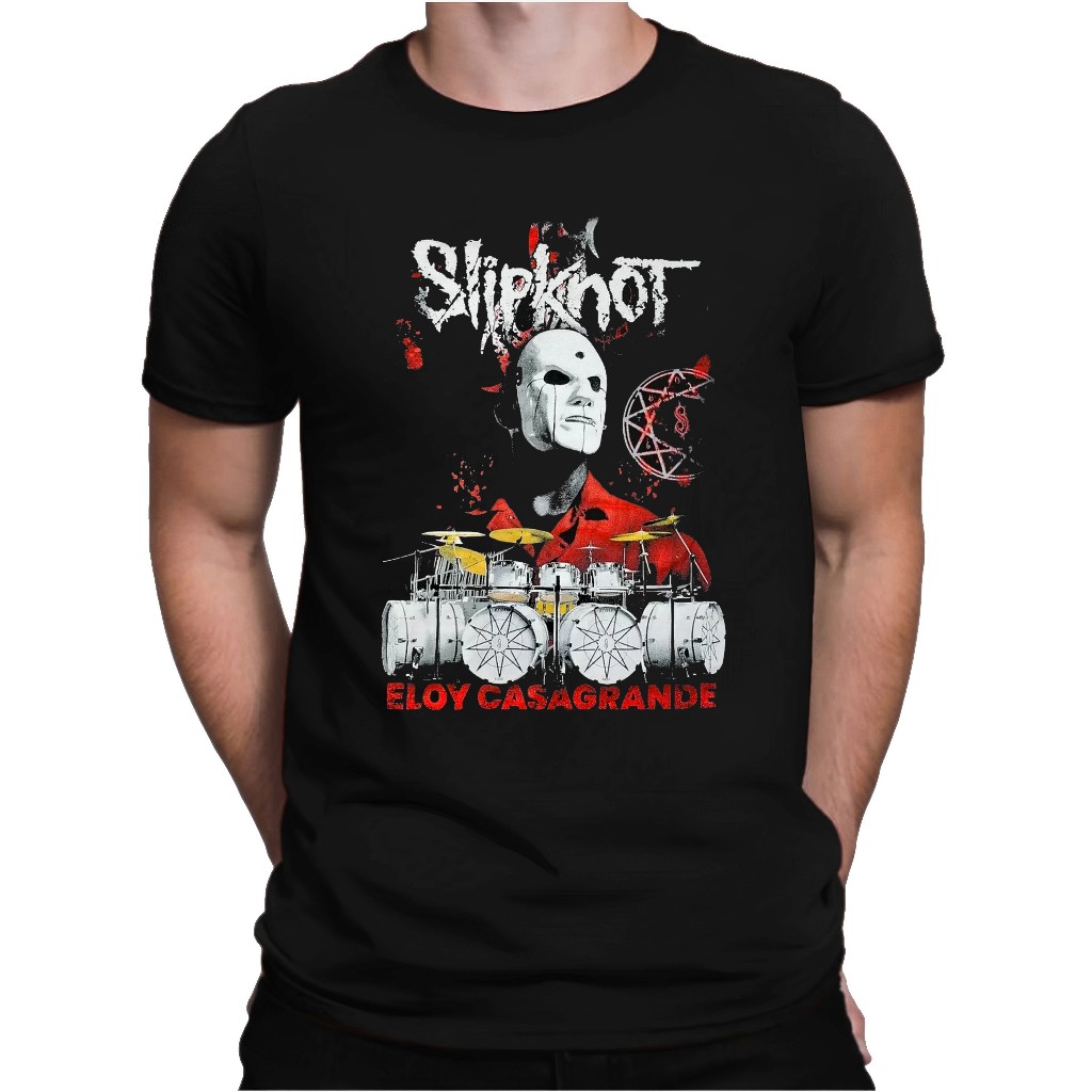 Camiseta Slipknot Show Brasil Camisa Eloy Casagrande Melhor Baterista do Mundo Brasileiro Camiseta Metal