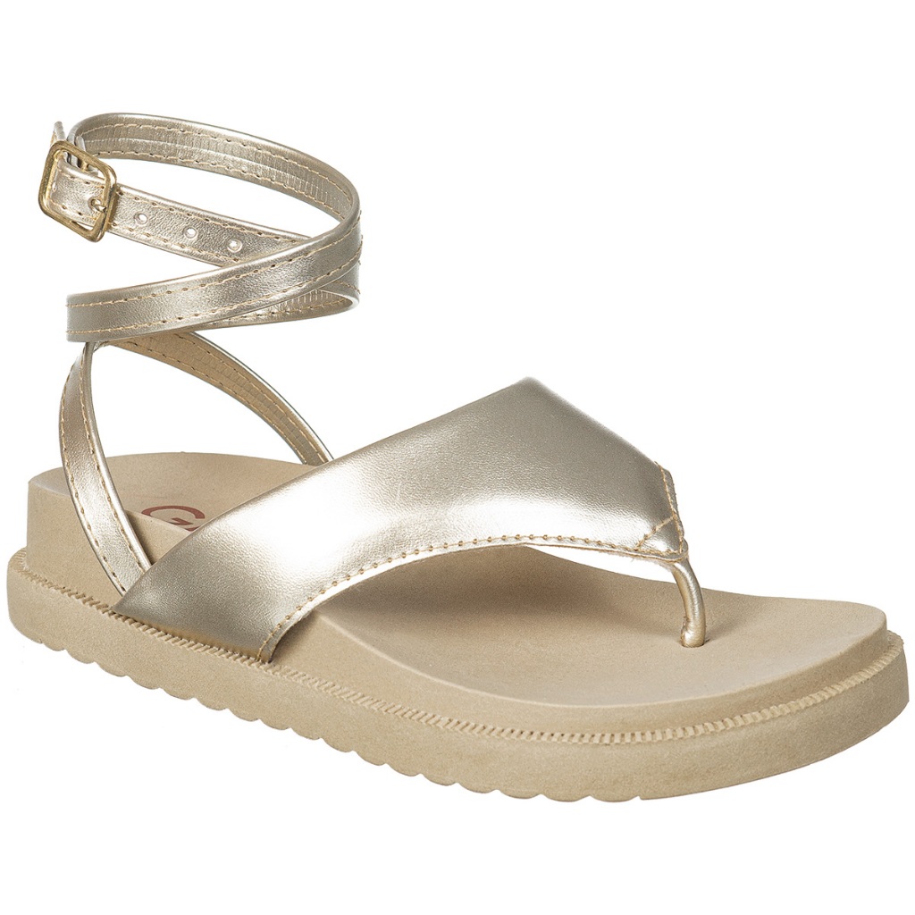 Sandália Feminina Infantil GiGiL Teen Flatform Birken Chinleo Dedo Metalizado Confortável Moda em Oferta na Shopee