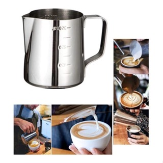 Kit Leiteira Inox 350 600ml Cremeira Pitcher Barista Jarra em Oferta na Shopee