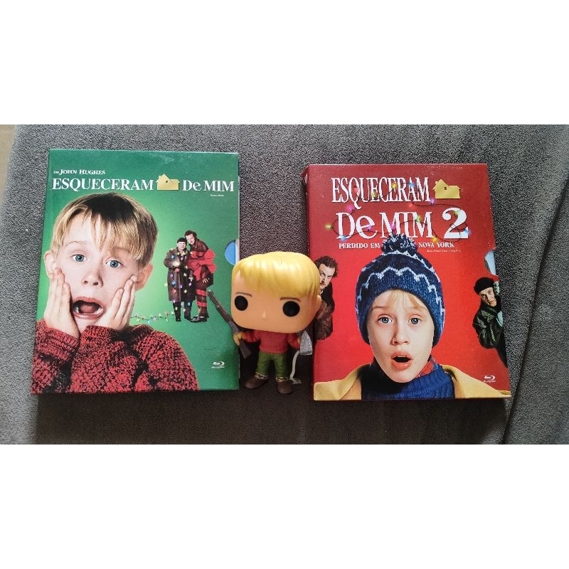 combo Blu Ray Esqueceram de mim 1 e 2 e Funko