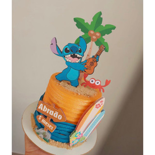 Topo para bolo Stitch-personalizado-festa infantil