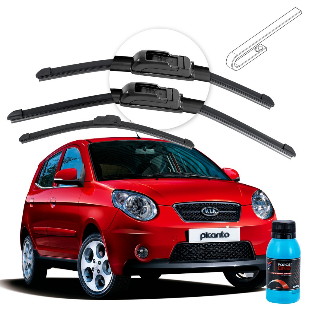 Limpador de Parabrisa Kia Picanto ano 06 a 11 Universal Dianteira e Traseira em Oferta na Shopee