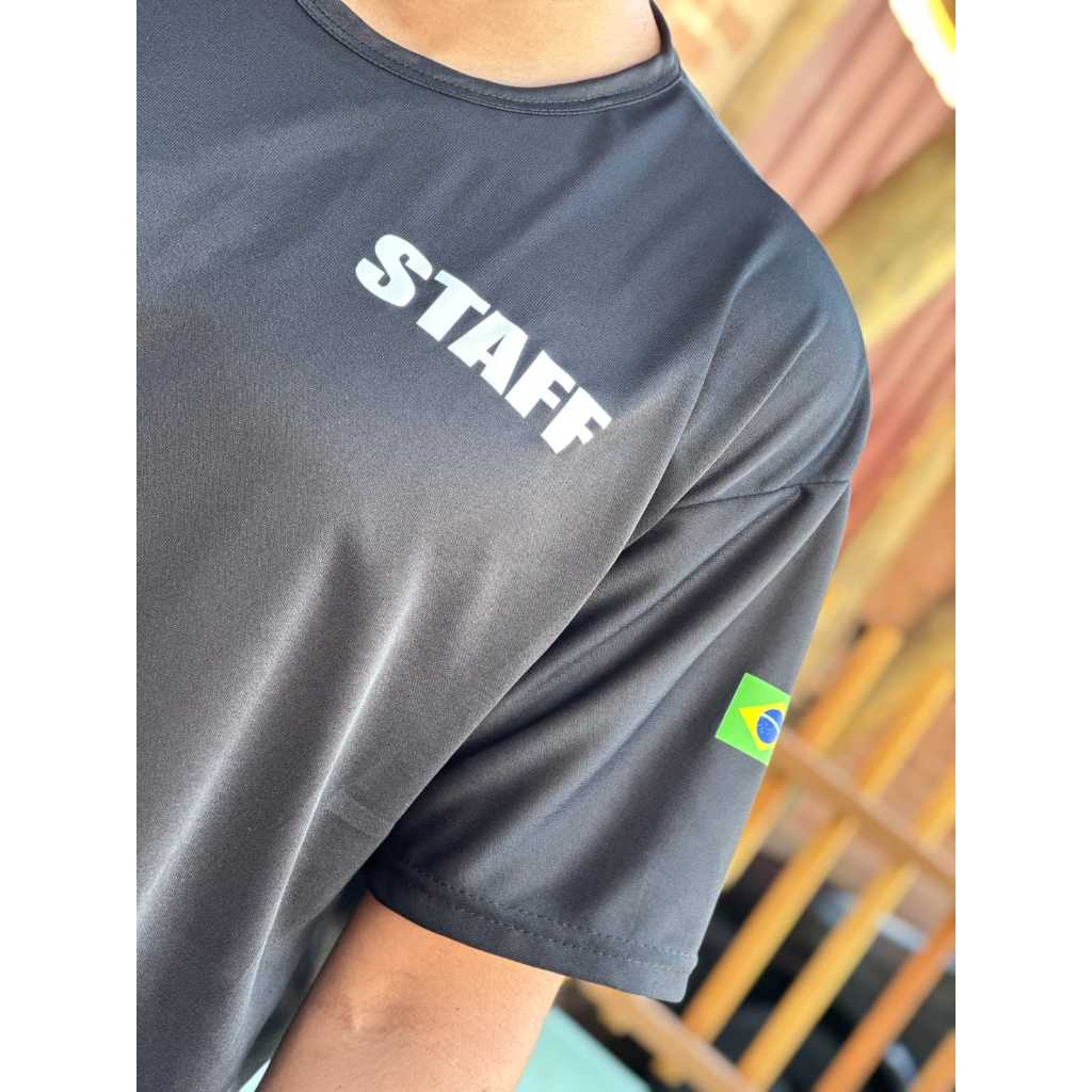 Camisa Masculina Uniforme Profissional Empresa de Staff Fardamento Farda Preta