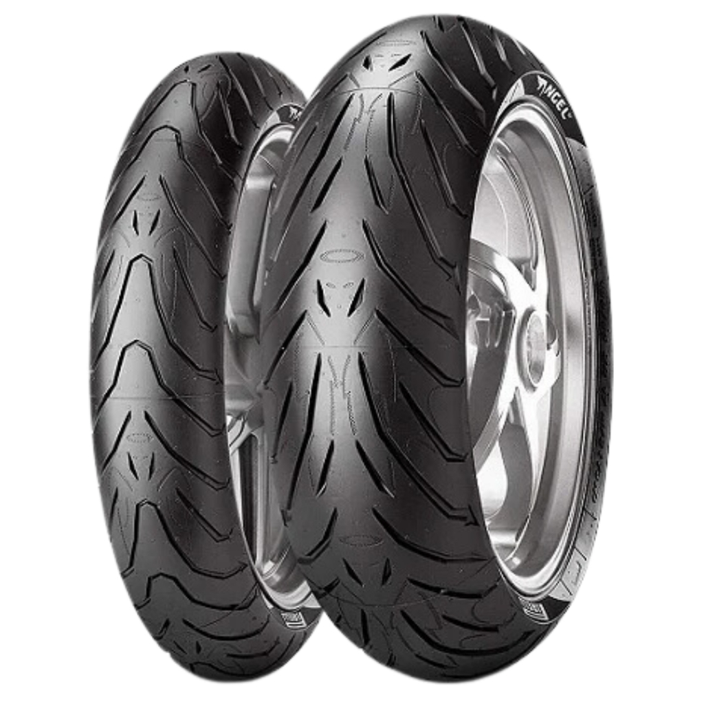 Par Pneu Pirelli Moto 120/70-17 + 190/50-17 Angel St - Spare Parts and Accessories for Vehicles