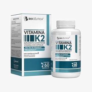 Suplemento Alimentar De Vitamina K2 60  Cápsulas Biocêutica em Oferta na Shopee