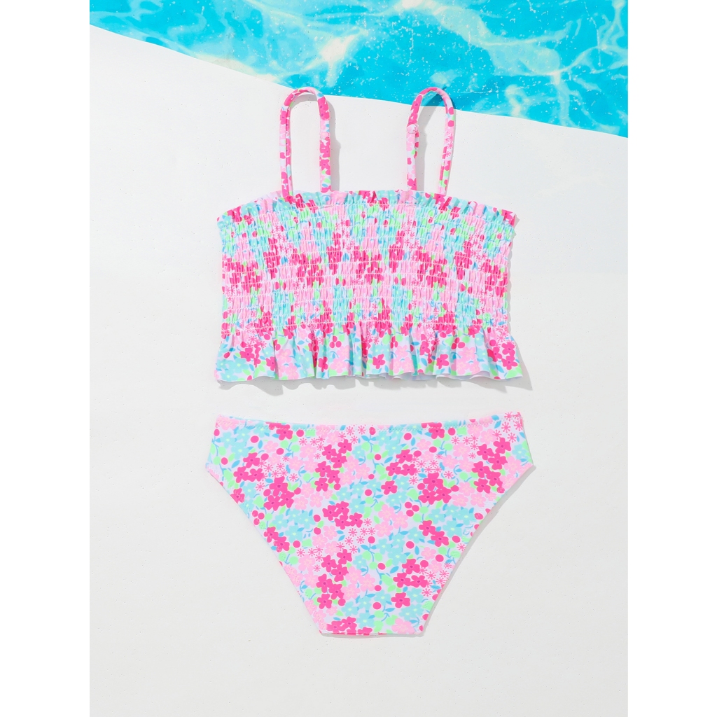 CN VEST Conjunto de Biquíni Feminino: Encantadora Estampa Floral para um Verão Radiante! I3053