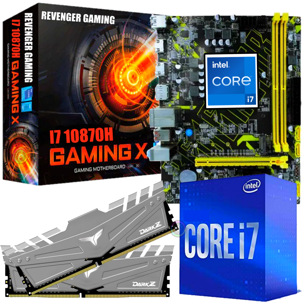 Kit Upgrade Décima Geração - Intel Core i7 5.1Ghz + Placa Mãe + 32GB DDR4