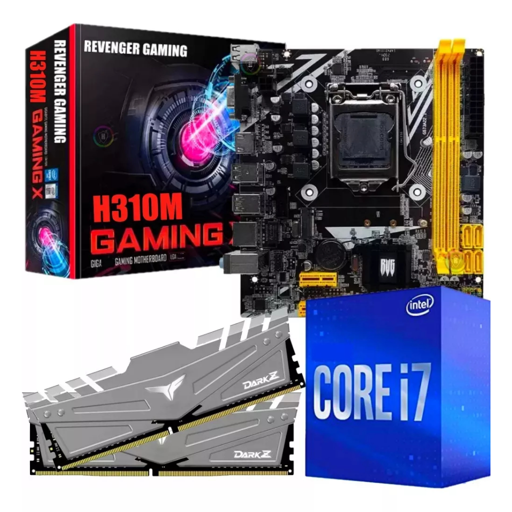 Kit Upgrade Gamer Ddr4 - I7 4.7ghz 9 Geração + H310 M.2 + 32gb Ram
