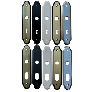 Par de Espelho e Contra Testa Para Fechadura Universal Stam em Oferta na Shopee