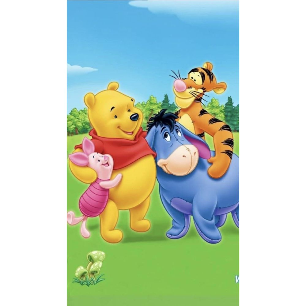 Painel de Festa em Lona 2x2m Personalizado em Lona Fosca - Tema Ursinho Pooh — imagem 2 de 2